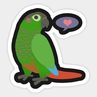 Green Cheek Conure Sticker